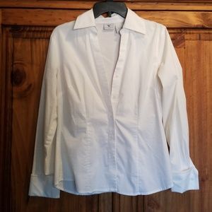 Worthington size 8 white business button up